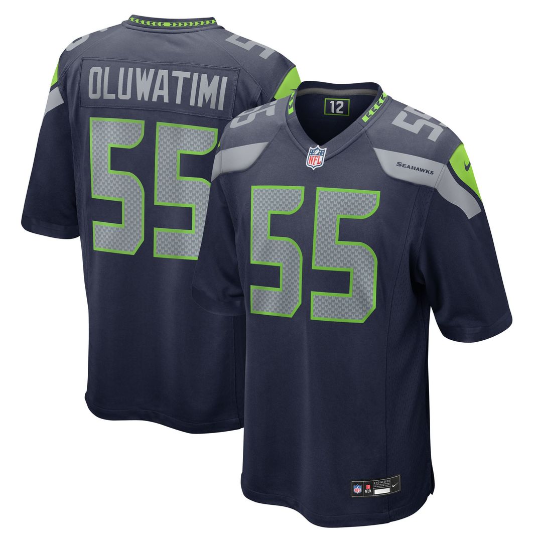Olu Oluwatimi Seattle Seahawks Team Game Jersey - College Navy