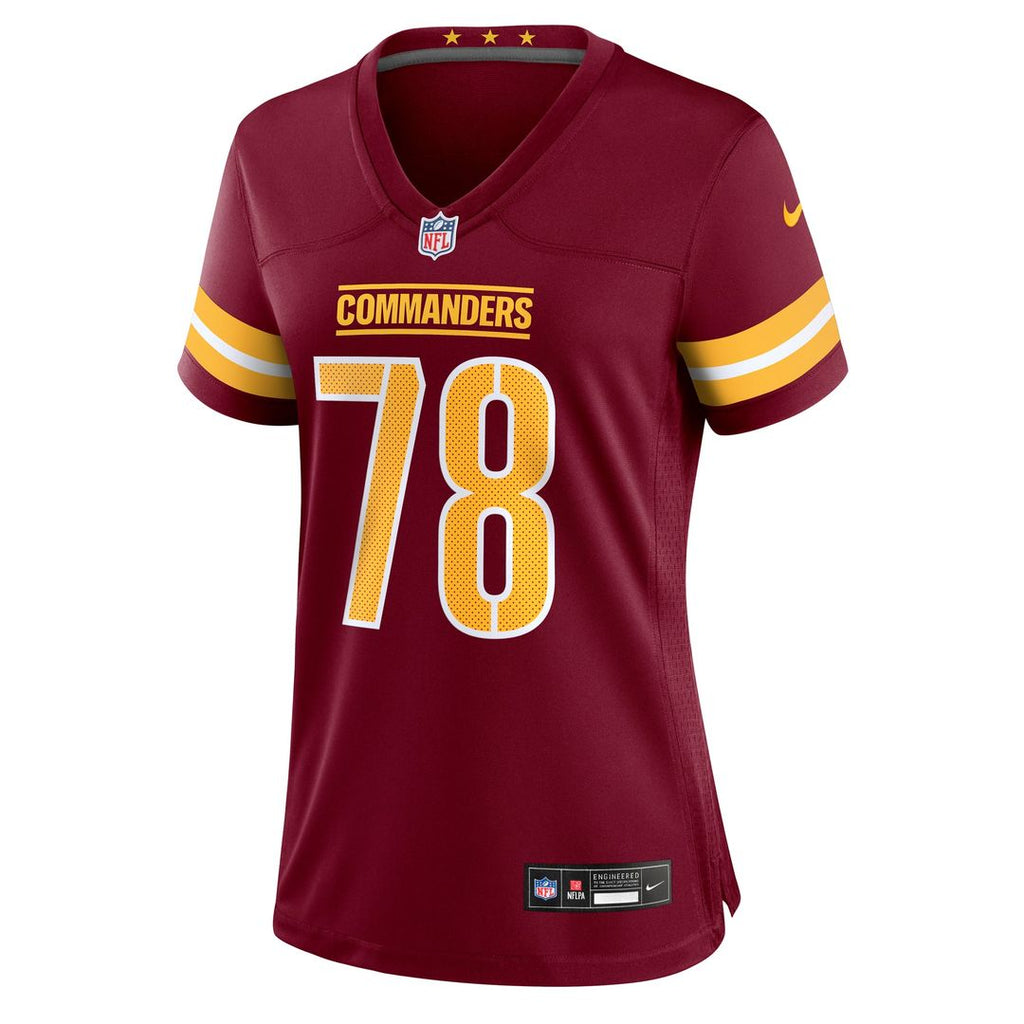 Laremy Tunsil Washington Commanders Women's Team Game Jersey - Burgundy