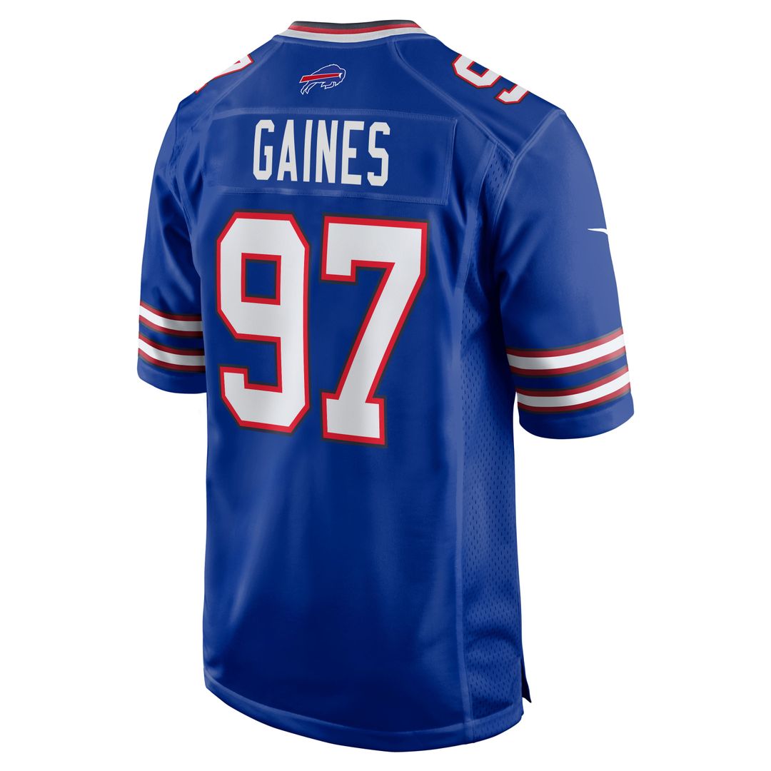 Greg Gaines Buffalo Bills Team Game Jersey - Royal