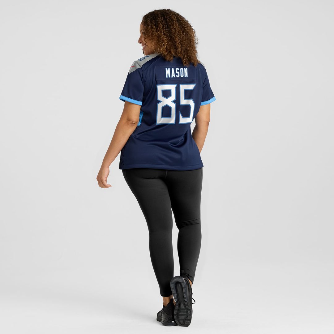 Derrick Mason Tennessee Titans Women's Game Retired Player Jersey - Navy