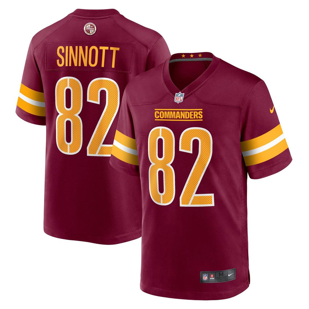 Ben Sinnott Washington Commanders Game Jersey - Burgundy