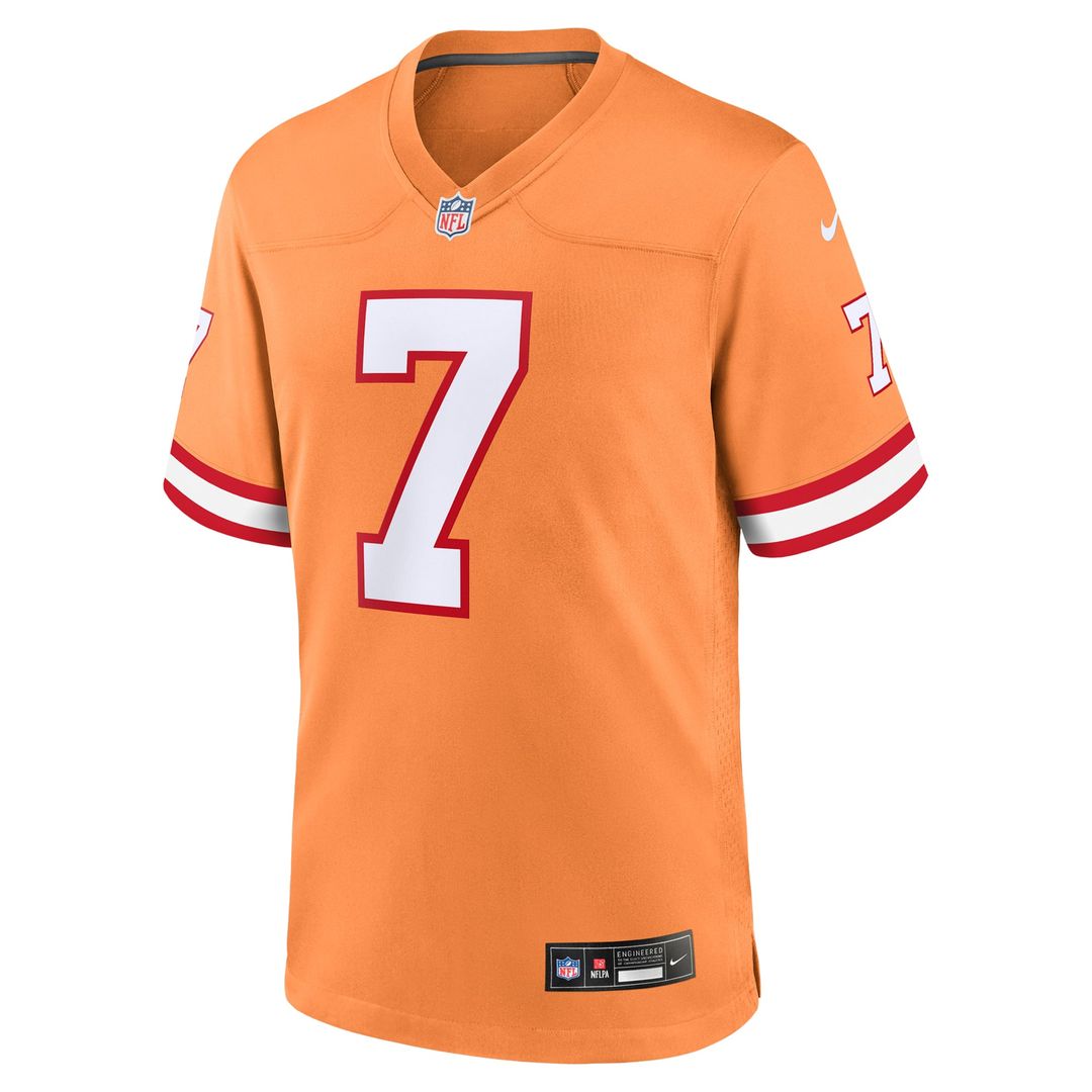 Bucky Irving Tampa Bay Buccaneers Alternate Game Jersey - Pewter