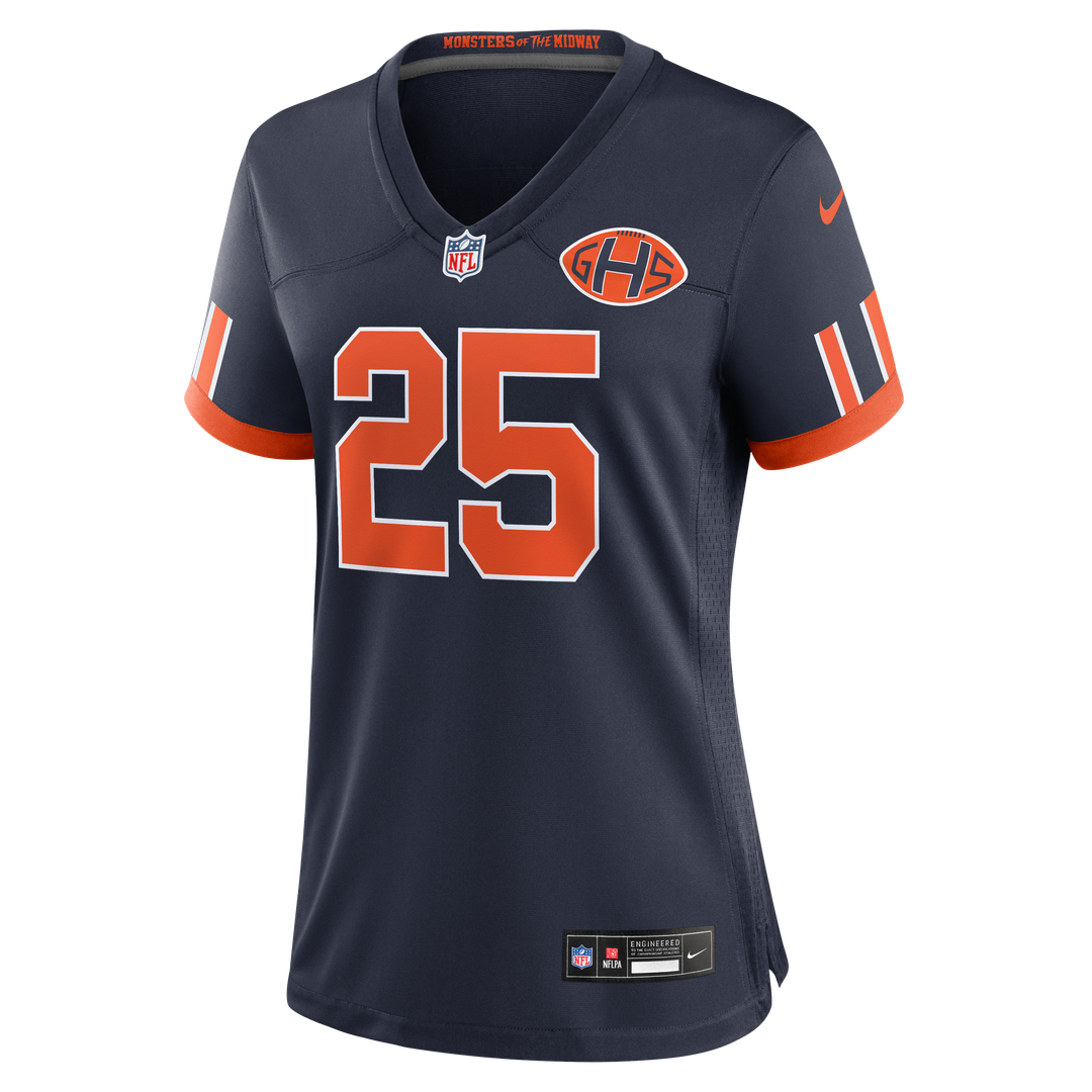 Kyle Monangai Chicago Bears Women's 2026 Rivalries Collection Game Jersey - Navy