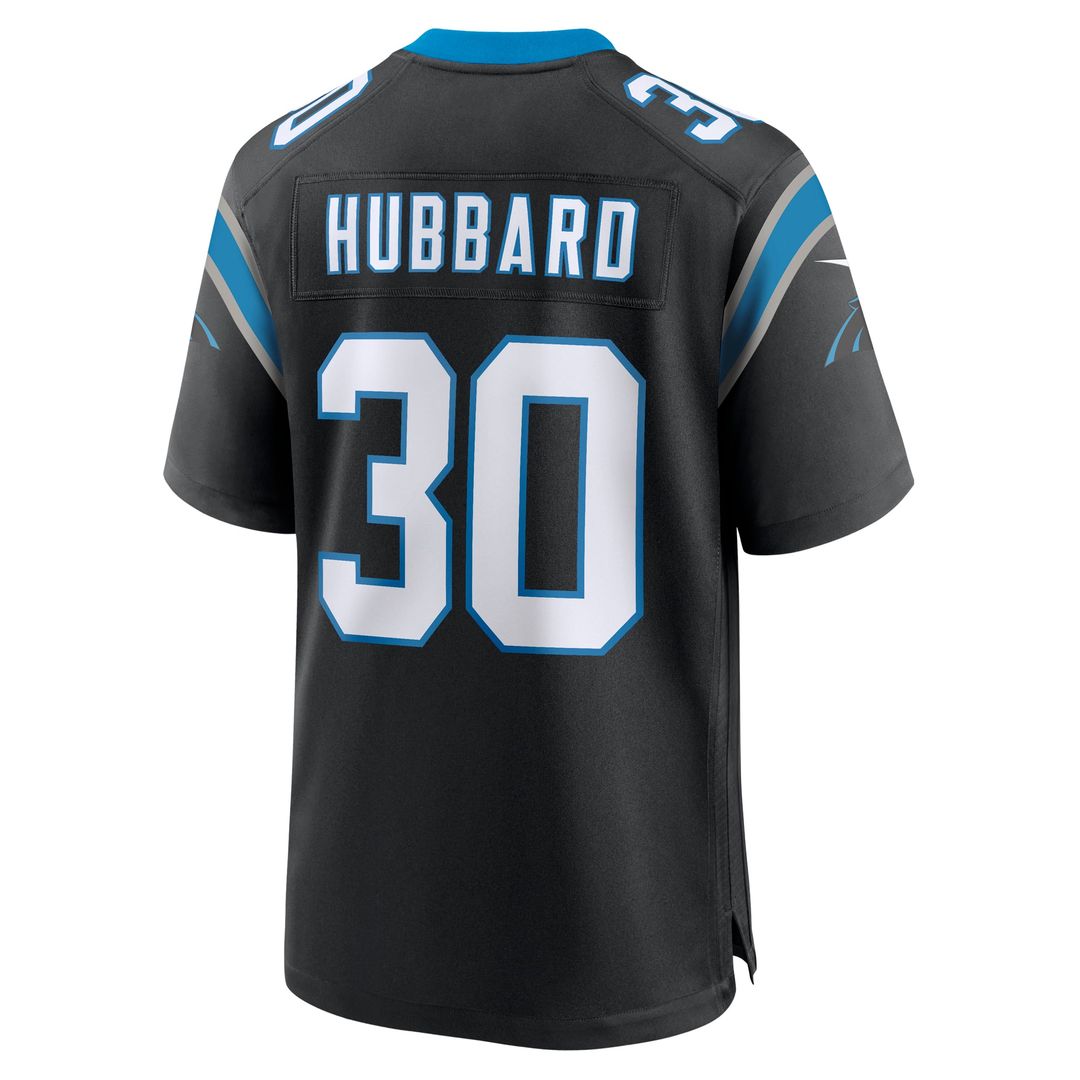 Chuba Hubbard Carolina Panthers Team Game Jersey - Black