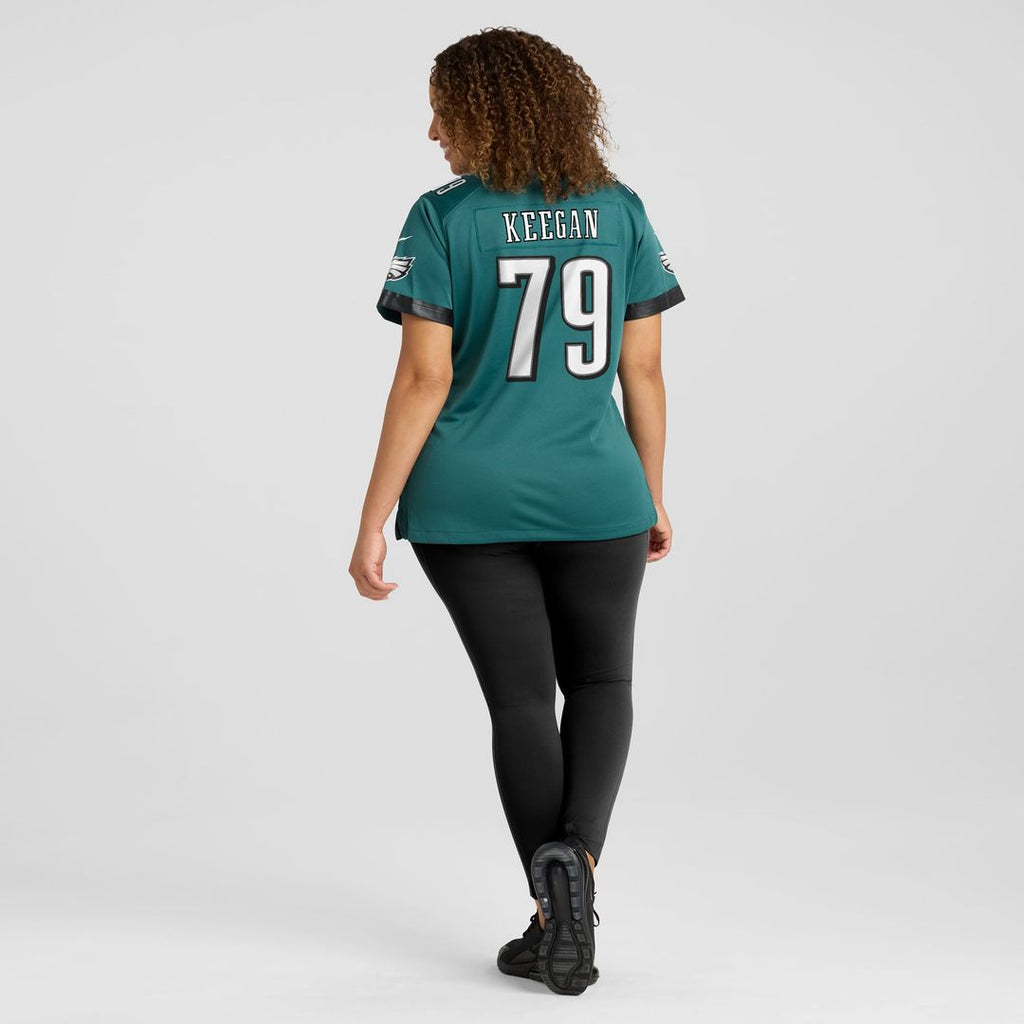 Trevor Keegan Philadelphia Eagles Women's Team Game Jersey - Midnight Green