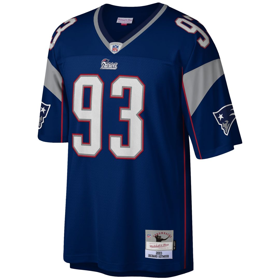 Richard Seymour New England Patriots Legacy Replica Jersey - Navy