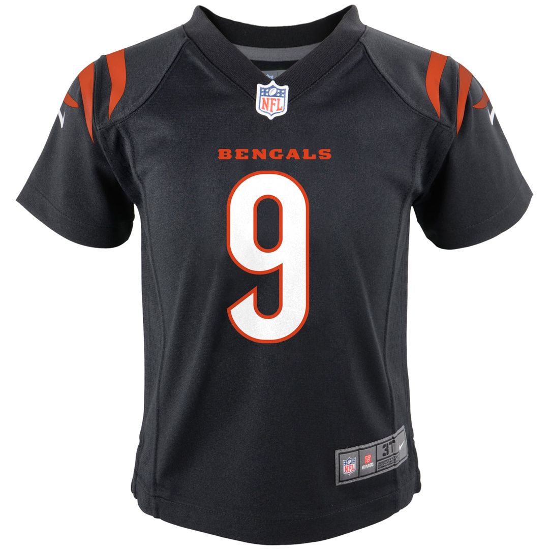 Joe Burrow Cincinnati Bengals Preschool Game Jersey - Black