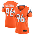 Eyioma Uwazurike Denver Broncos Women's Team Game Jersey - Orange