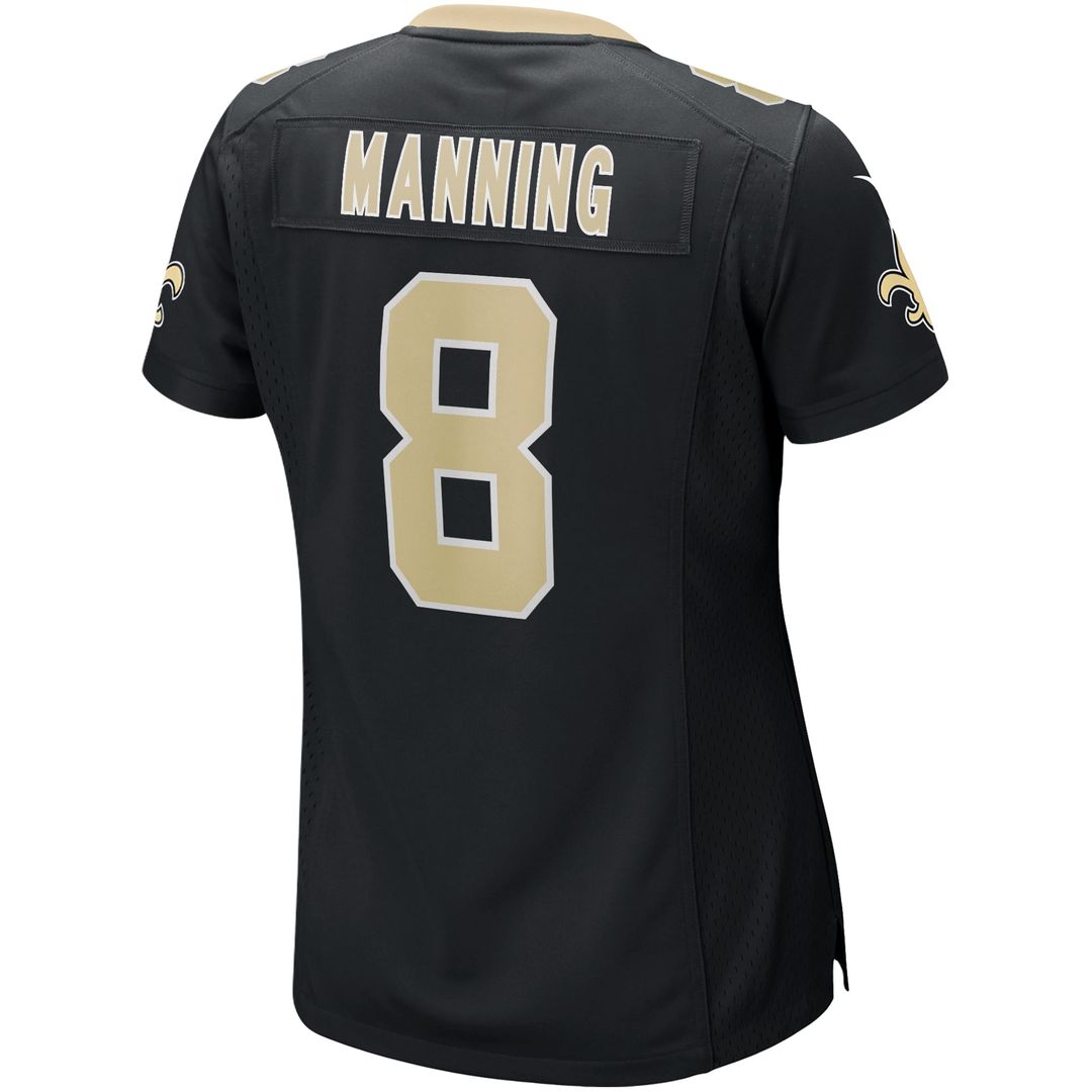 Archie Manning New Orleans Saints Women's Game Retired Player Jersey - Black
