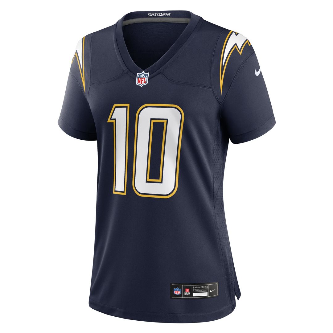 Justin Herbert Los Angeles Chargers Women's Alternate Super Chargers Game Jersey - Navy