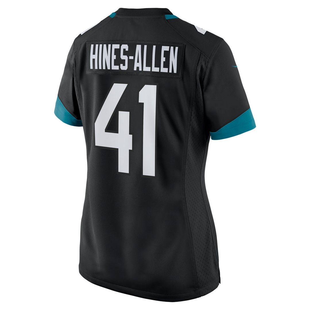 Josh Hines - Allen Jacksonville Jaguars Women's Alternate Player Game Jersey - Black