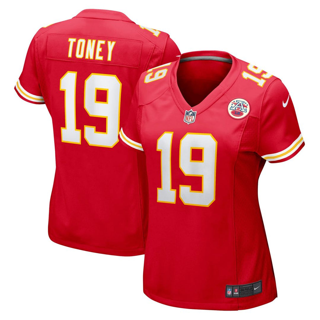 Kadarius Toney Kansas City Chiefs Women's Game Player Jersey - Red