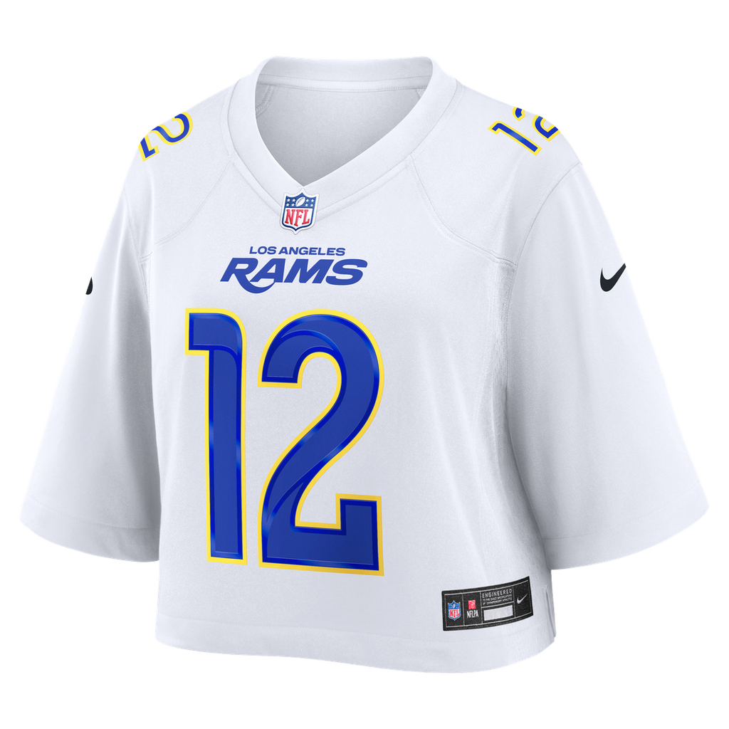Puka Nacua Los Angeles Rams Women's Cropped Fashion Game Jersey - White
