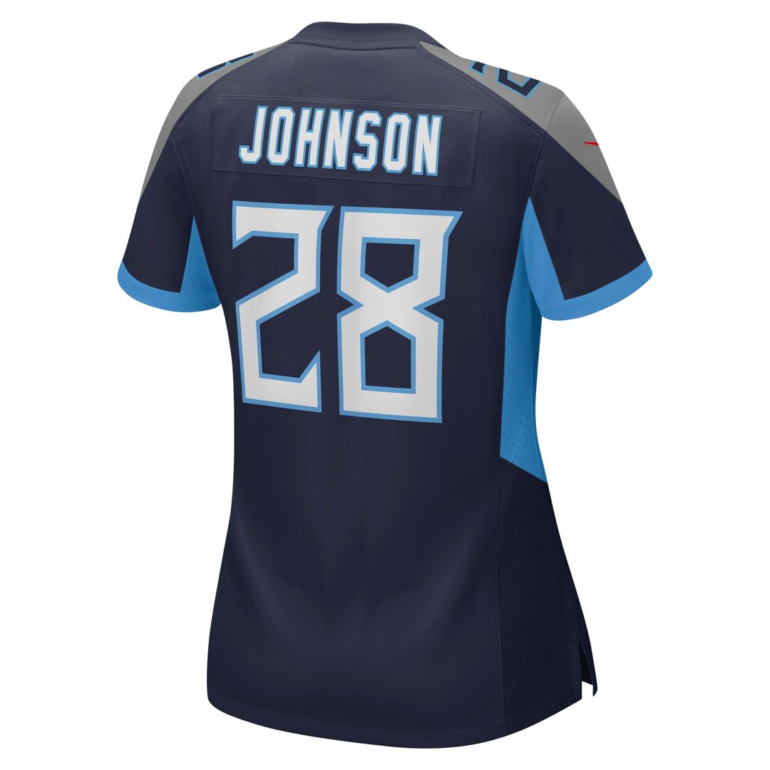 Chris Johnson Tennessee Titans Women's Retired Player Game Jersey - Navy