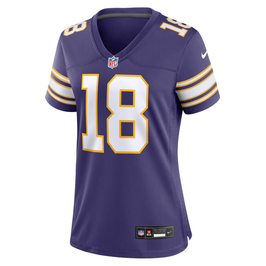 Justin Jefferson Minnesota Vikings Women's Alternate Game Player Jersey - White