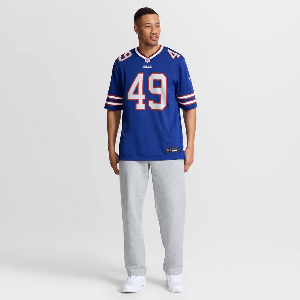 DaShaun White Buffalo Bills Team Game Jersey - Royal