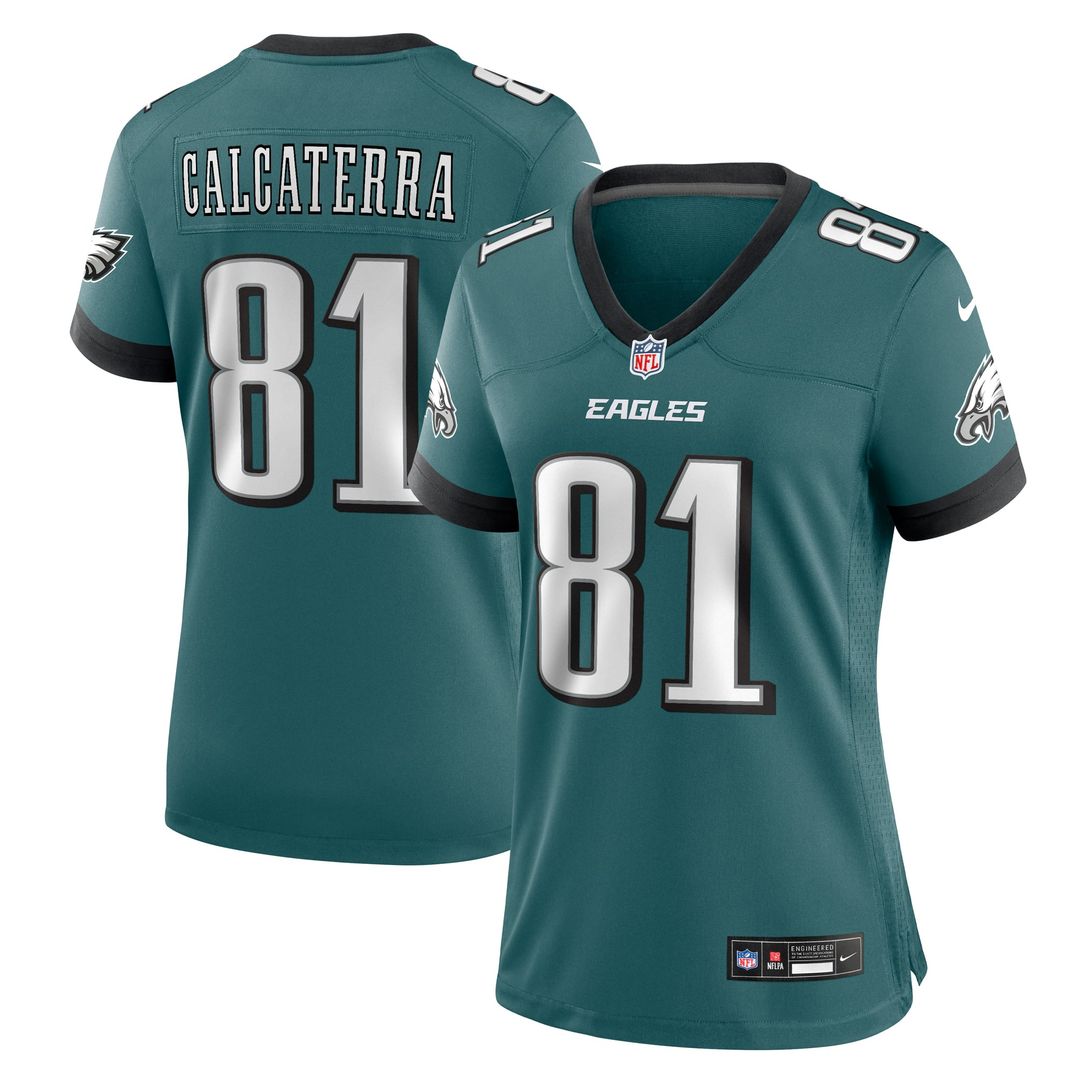 Grant Calcaterra Philadelphia Eagles Women's Team Game Jersey - Midnight Green