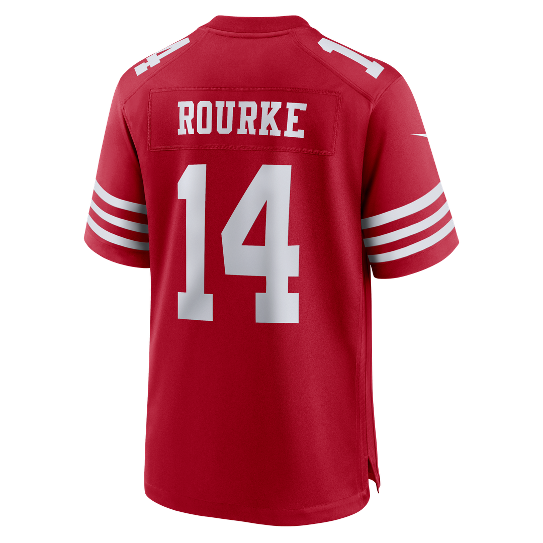 Kurtis Rourke San Francisco 49ers Team Game Jersey - Scarlet