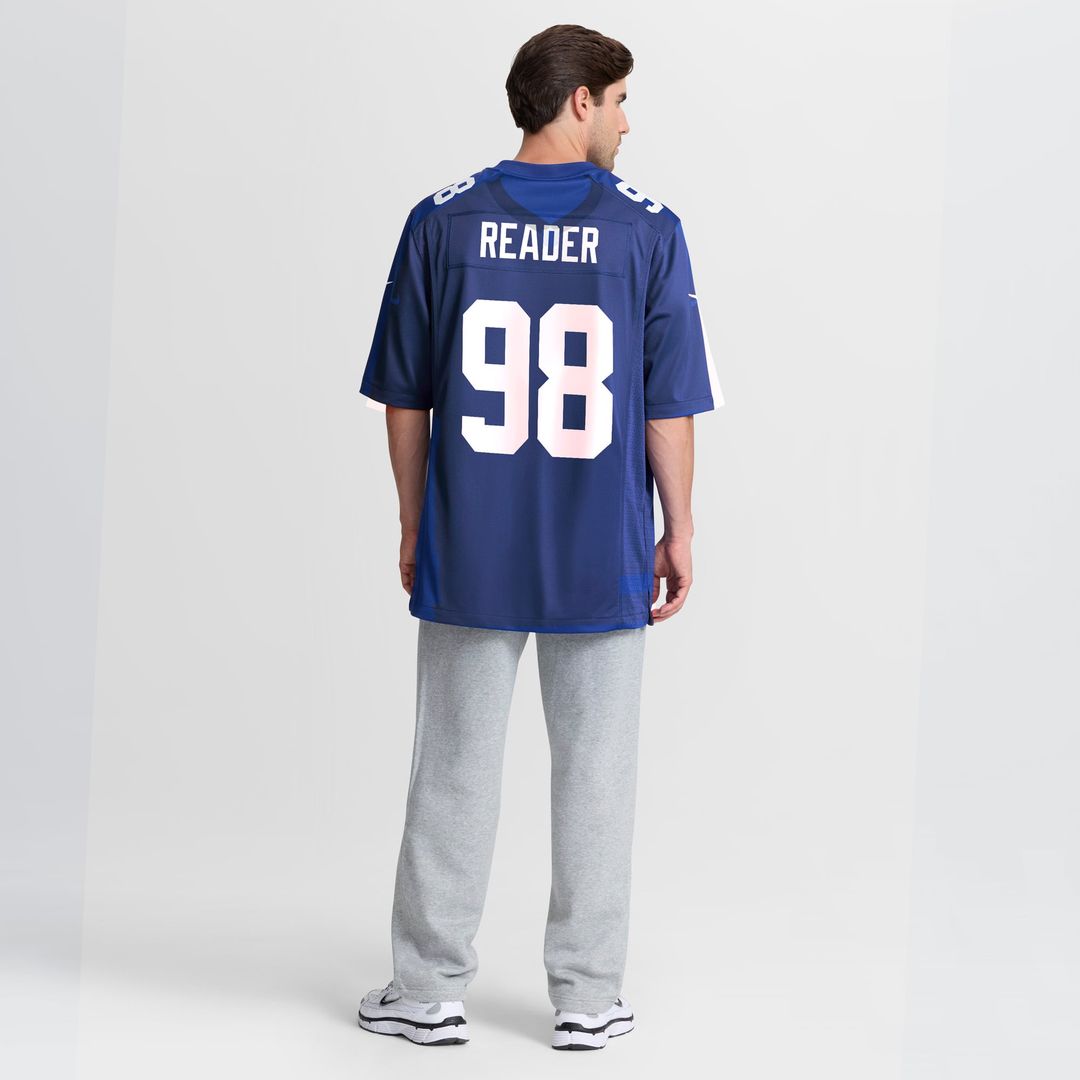 D.J. Reader New York Giants Game Jersey - Royal