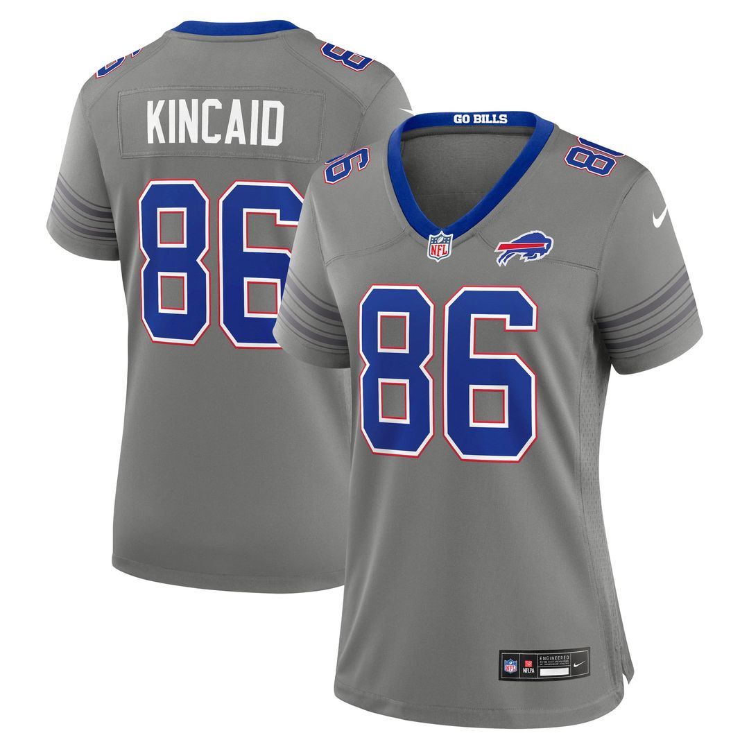 Dalton Kincaid Buffalo Bills Women's Nickel City Game Jersey - Gray