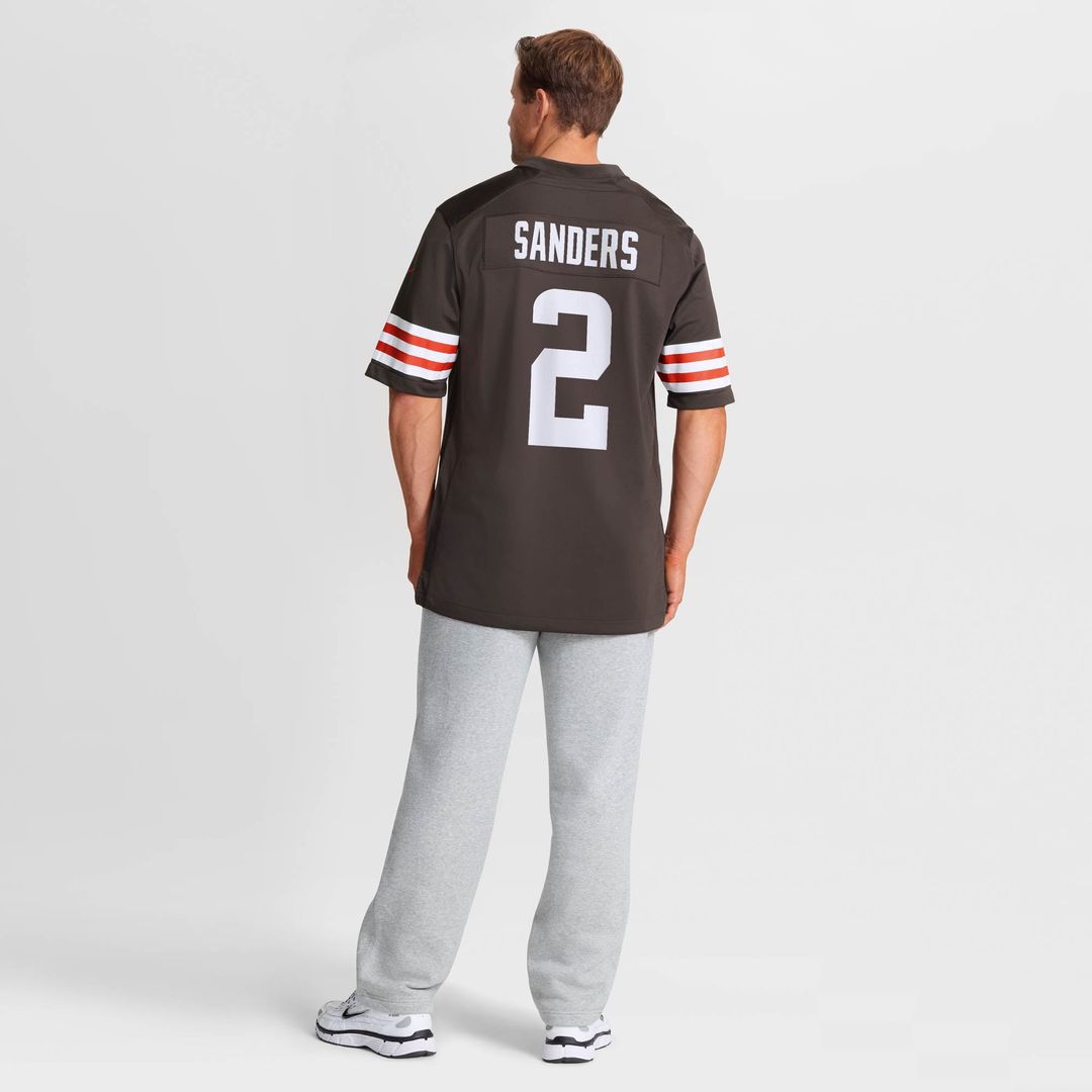 Shedeur Sanders Cleveland Browns Game Jersey - White