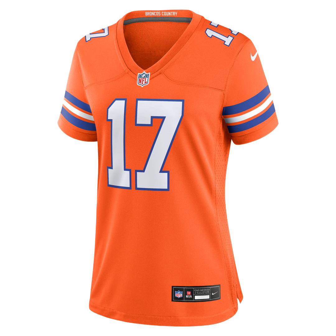 Jaylen Waddle Denver Broncos Women's Mile High Collection 1977 Throwback Game Jersey - Orange
