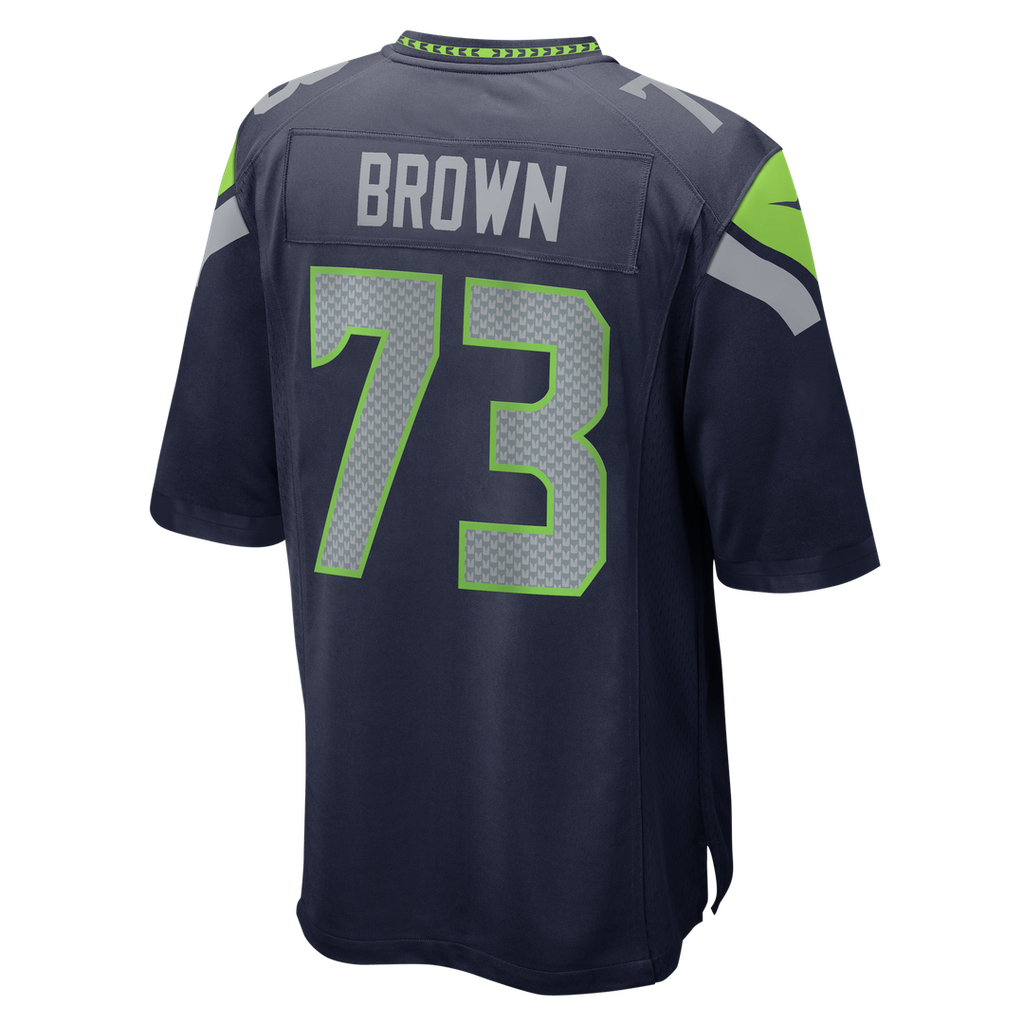 Logan Brown Seattle Seahawks Team Game Jersey - College Navy