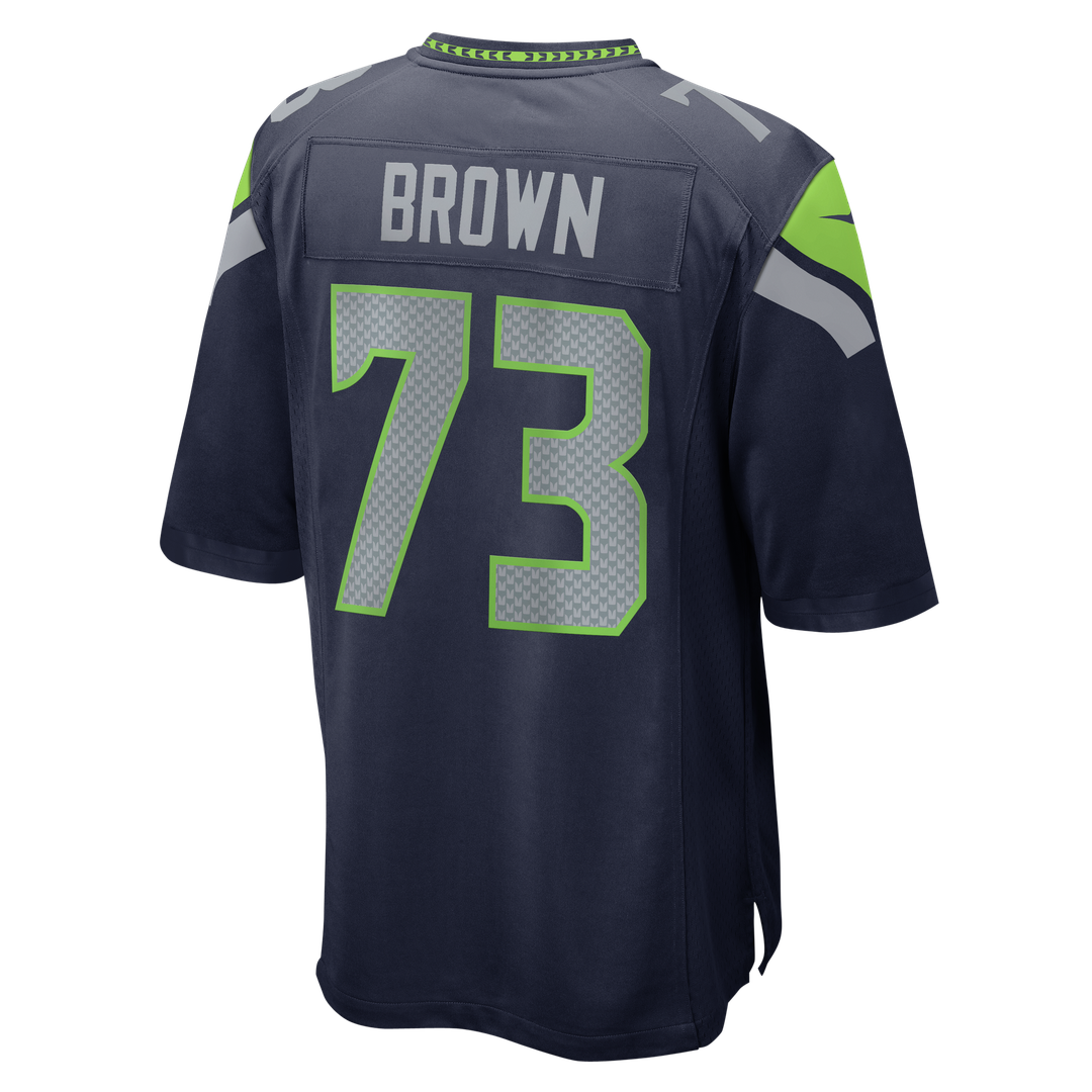 Logan Brown Seattle Seahawks Team Game Jersey - College Navy