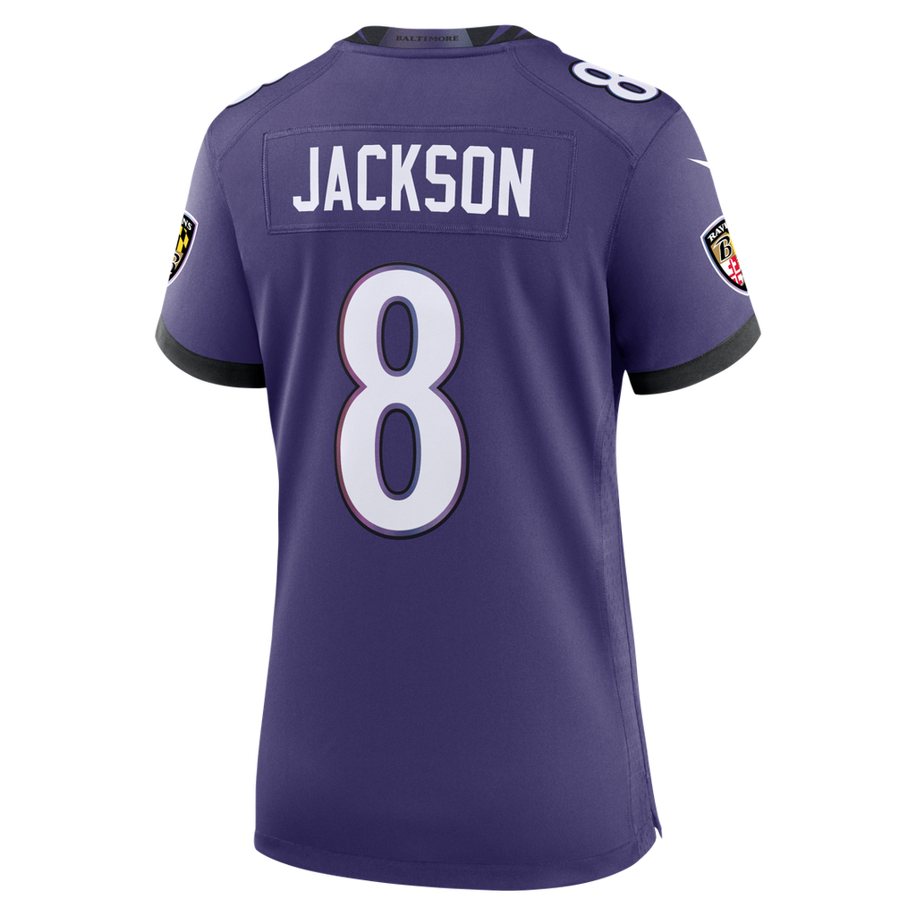 Lamar Jackson Baltimore Ravens Women's Team Game Jersey - Purple