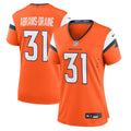 Kris Abrams - Draine Denver Broncos Women's Team Game Jersey - Orange