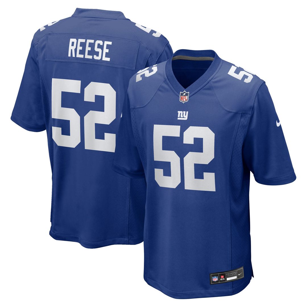 Arvell Reese New York Giants Team Game Jersey - Royal