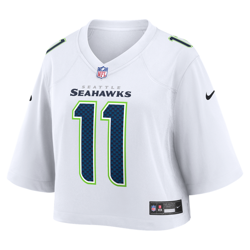 Jaxon Smith - Njigba Seattle Seahawks Women's Cropped Fashion Game Jersey - White