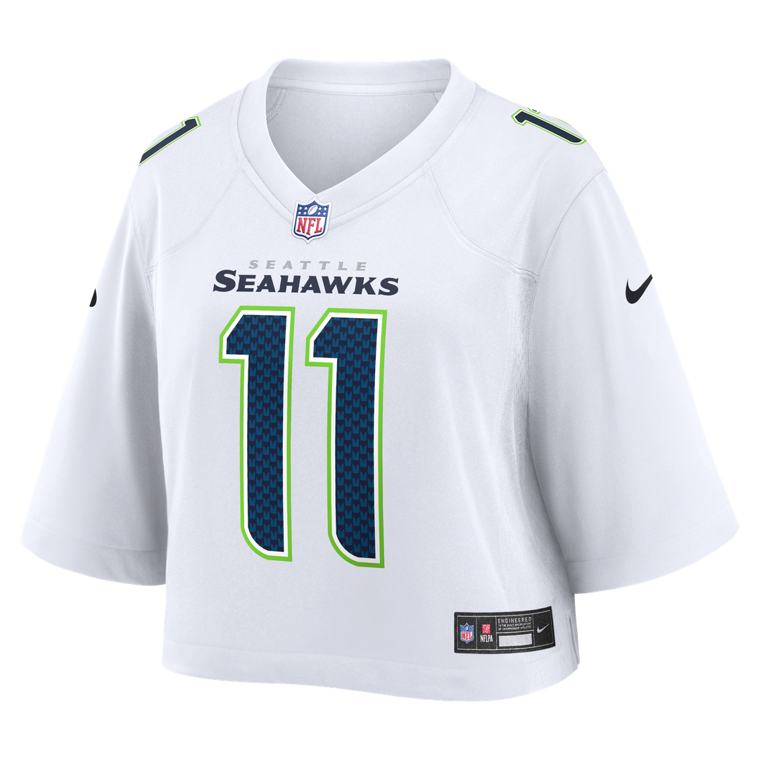 Jaxon Smith - Njigba Seattle Seahawks Women's Cropped Fashion Game Jersey - White