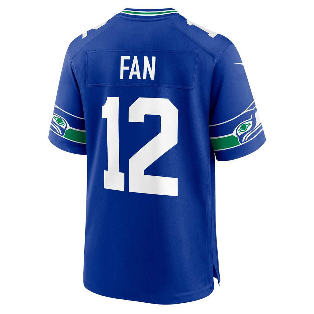 12s Seattle Seahawks Throwback Player Game Jersey - Royal