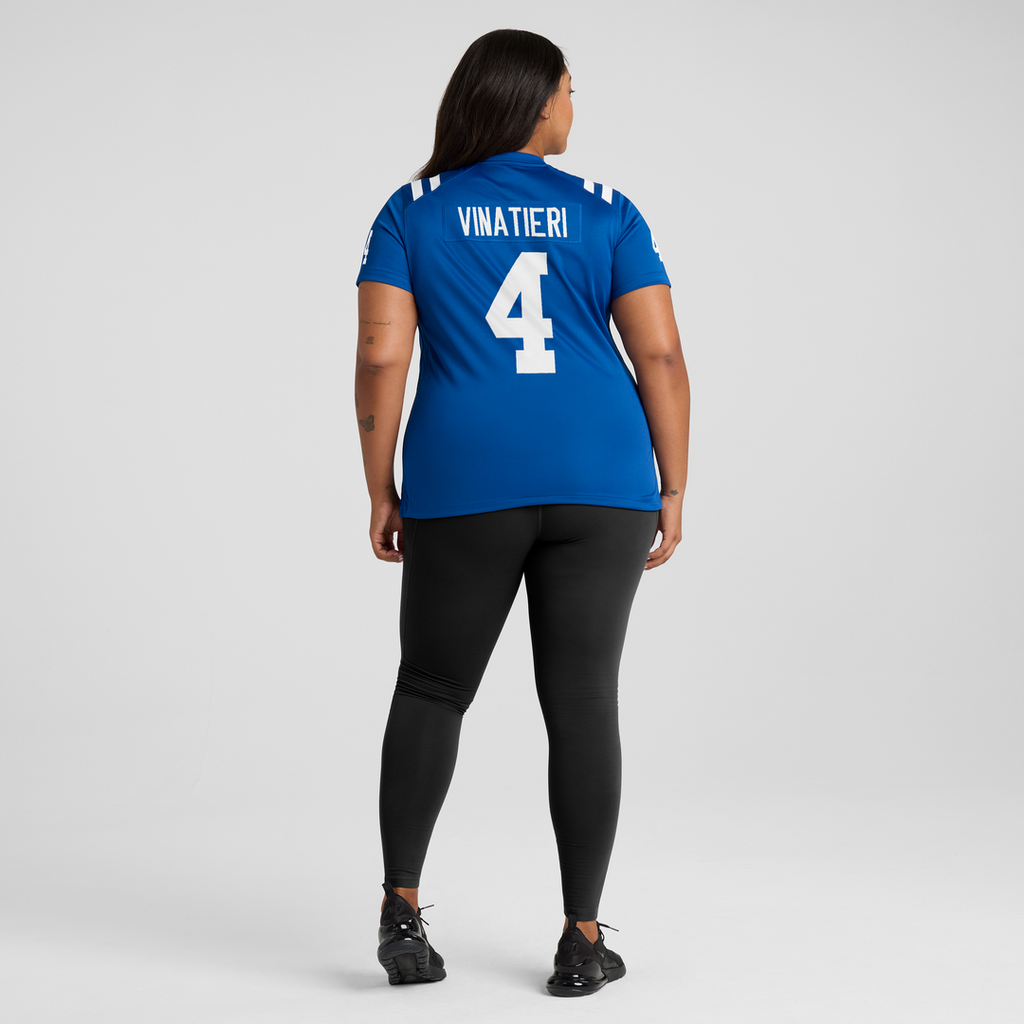 Adam Vinatieri Indianapolis Colts Women's Team Retired Game Jersey - Royal
