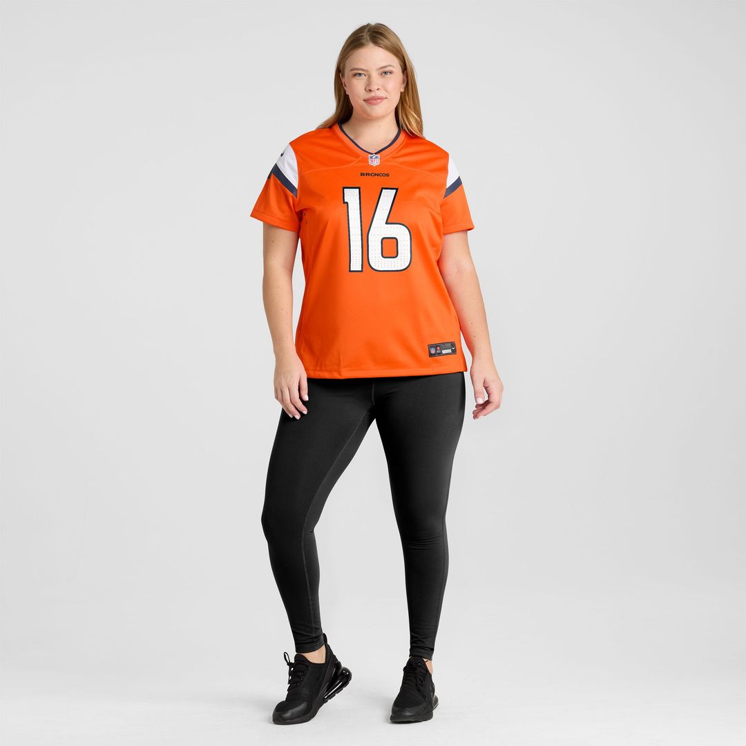 Jeremy Crawshaw Denver Broncos Women's Team Game Jersey - Orange
