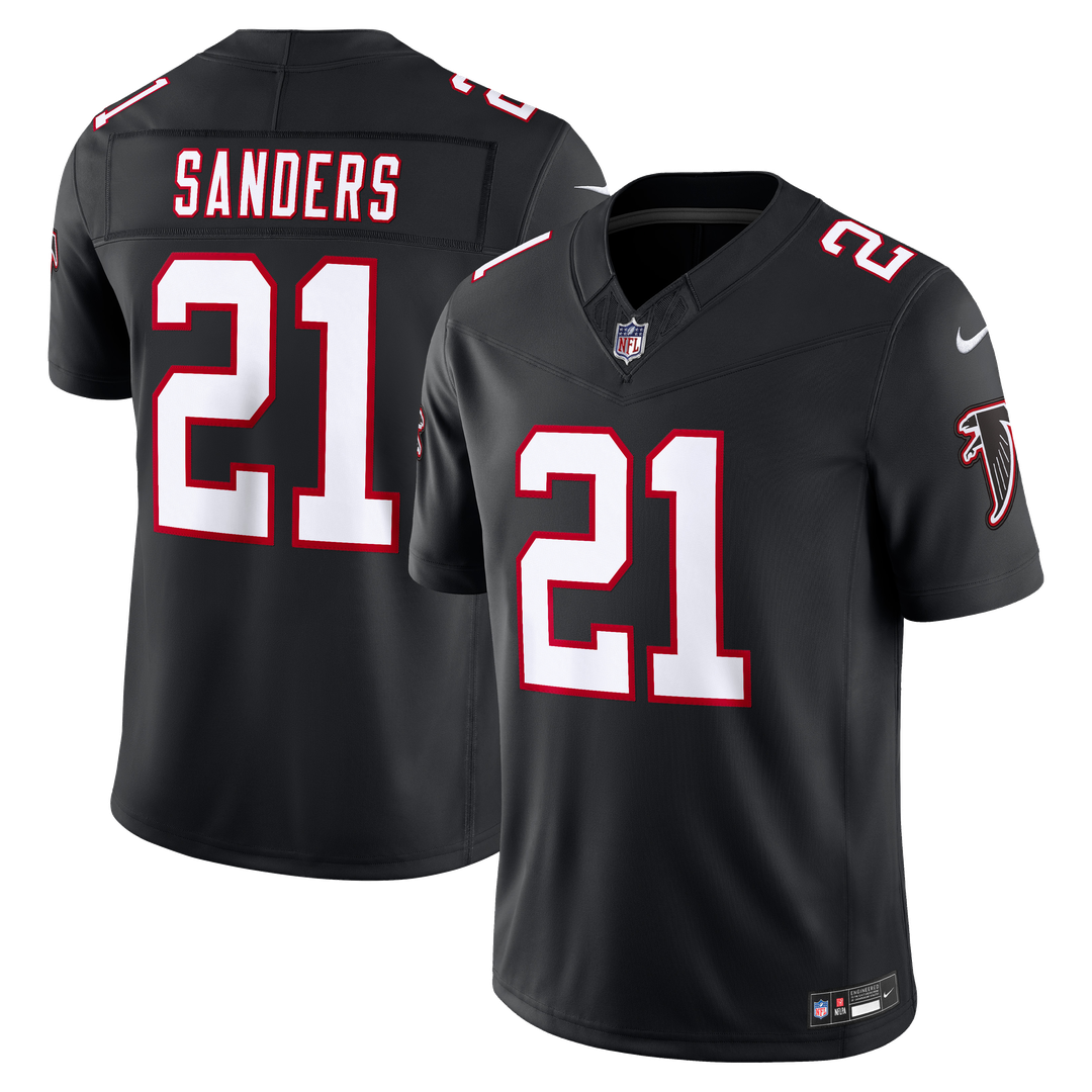 Deion Sanders Atlanta Falcons Team Vapor F.U.S.E. Stitched Retired Limited Jersey - Red