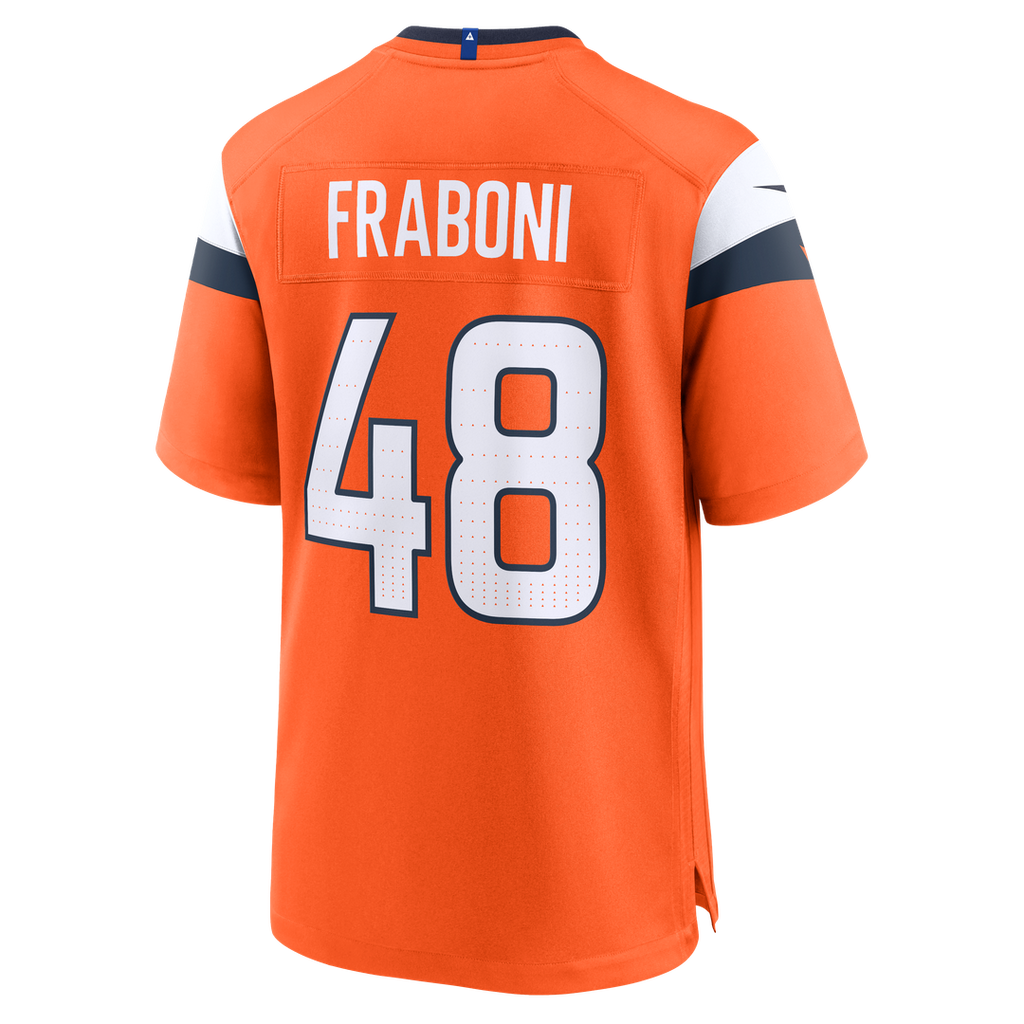 Mitchell Fraboni Denver Broncos Team Game Jersey - Orange