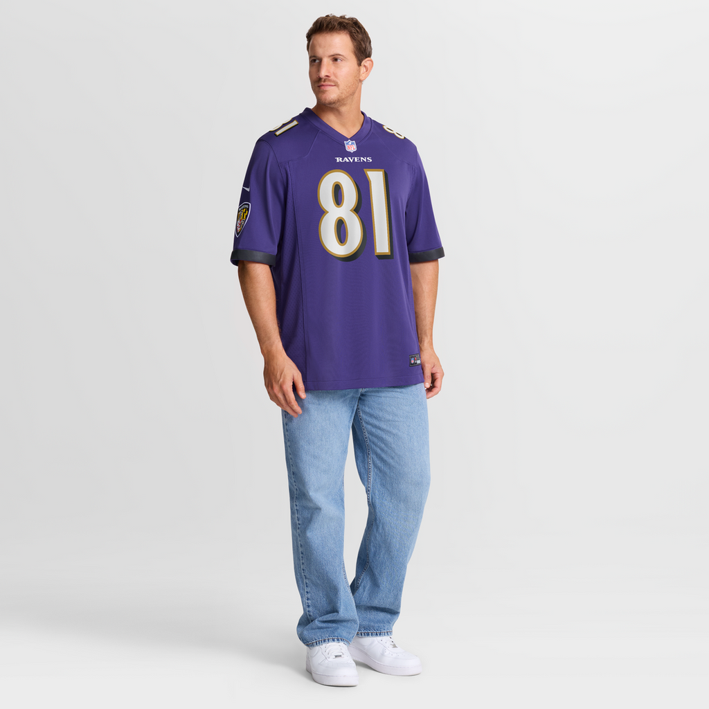 Devontez Walker Baltimore Ravens Team Game Jersey - Purple
