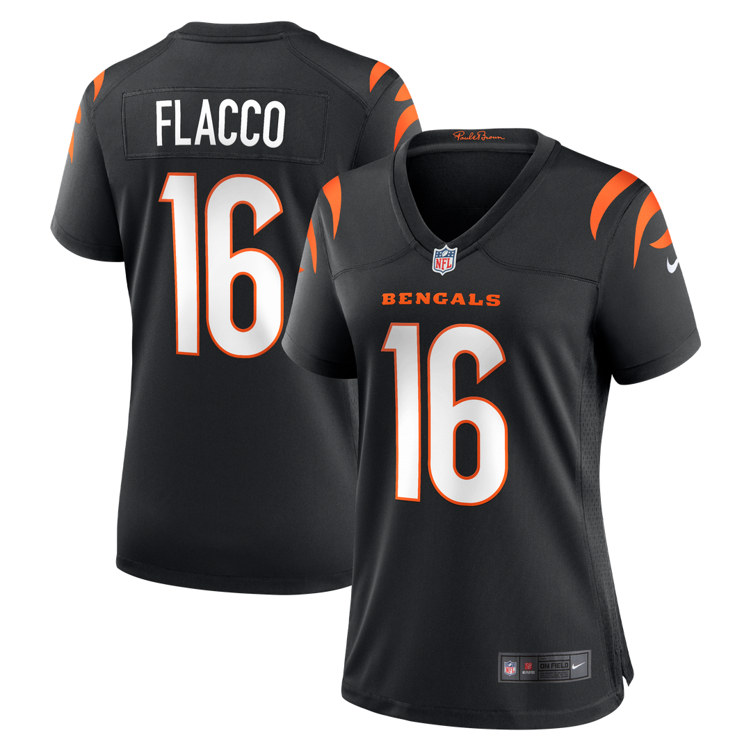 Joe Flacco Cincinnati Bengals Women's Team Game Jersey - Black