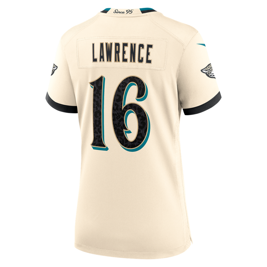 Trevor Lawrence Jacksonville Jaguars Women's 2026 Rivalries Collection Game Jersey - Natural