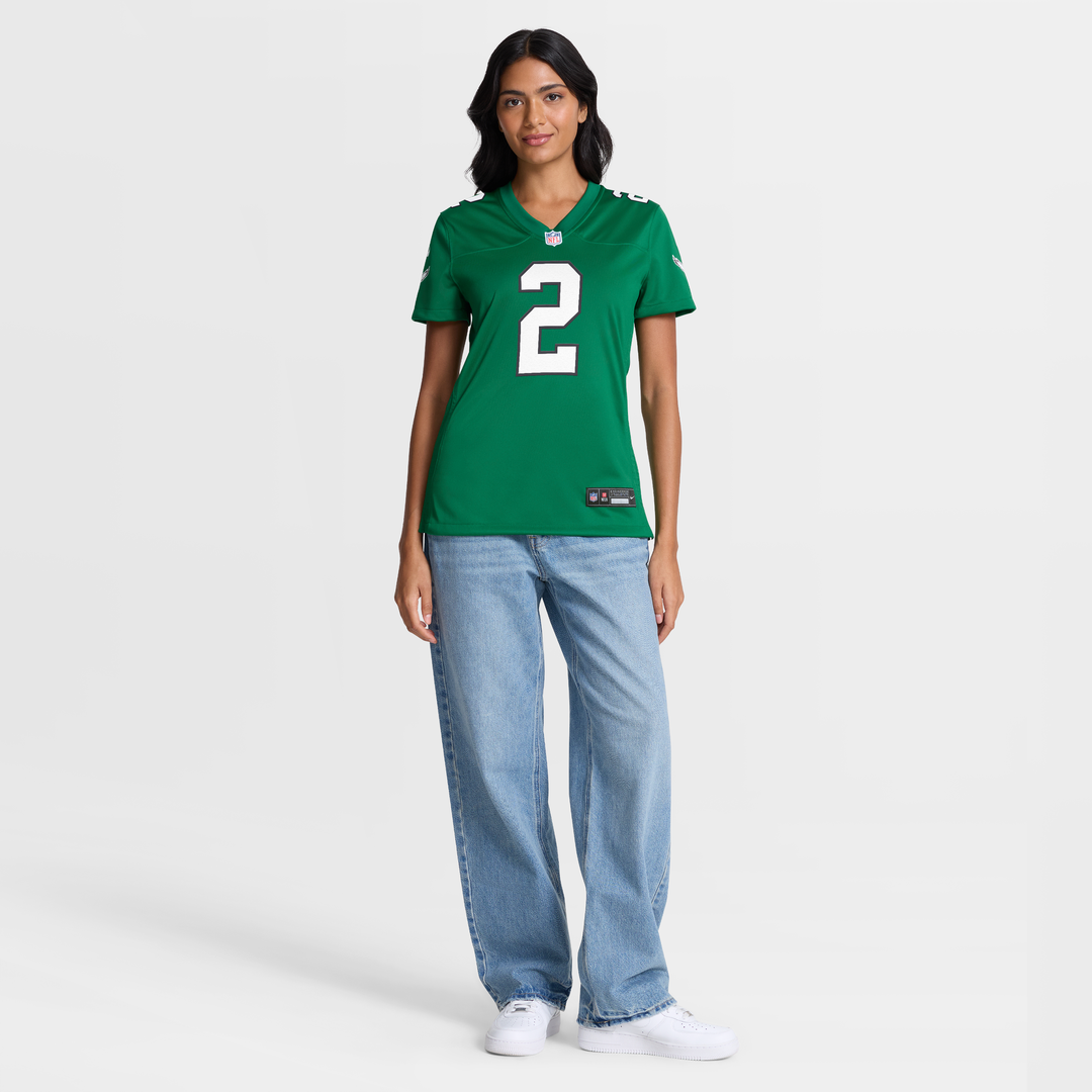 Tariq Woolen Philadelphia Eagles Women's Alternate Game Jersey - Kelly Green