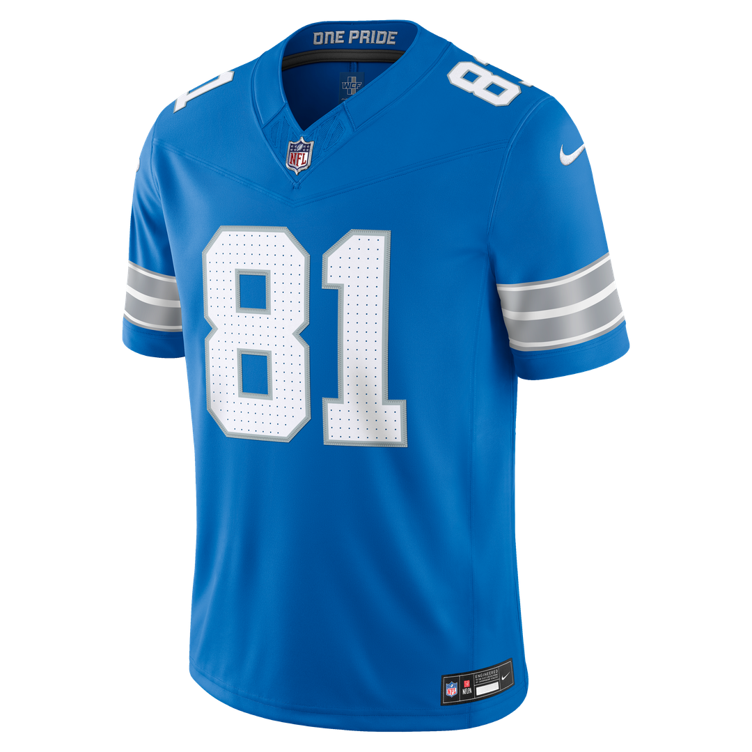 Calvin Johnson Detroit Lions Vapor F.U.S.E. Stitched Retired Limited Jersey - Blue