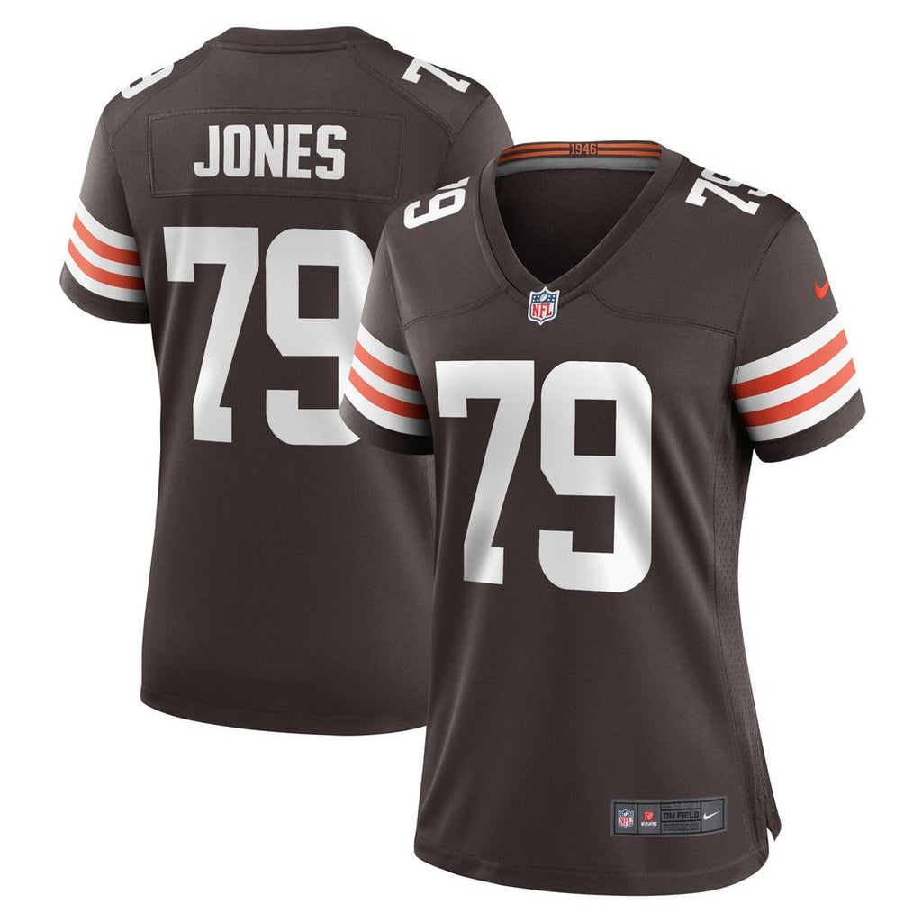 Dawand Jones Cleveland Browns Women's Team Game Jersey - Brown