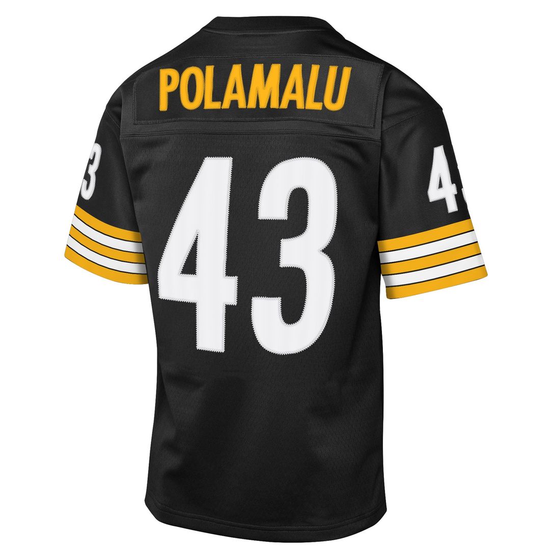 Troy Polamalu Pittsburgh Steelers Youth 2005 Throwback Fashion Jersey - Black