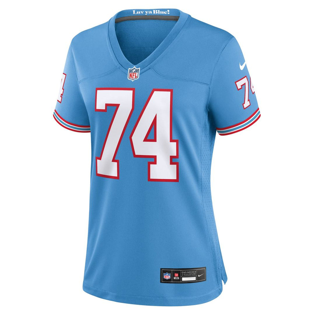 Bruce Matthews Tennessee Titans Women's Retired Player Jersey - Navy