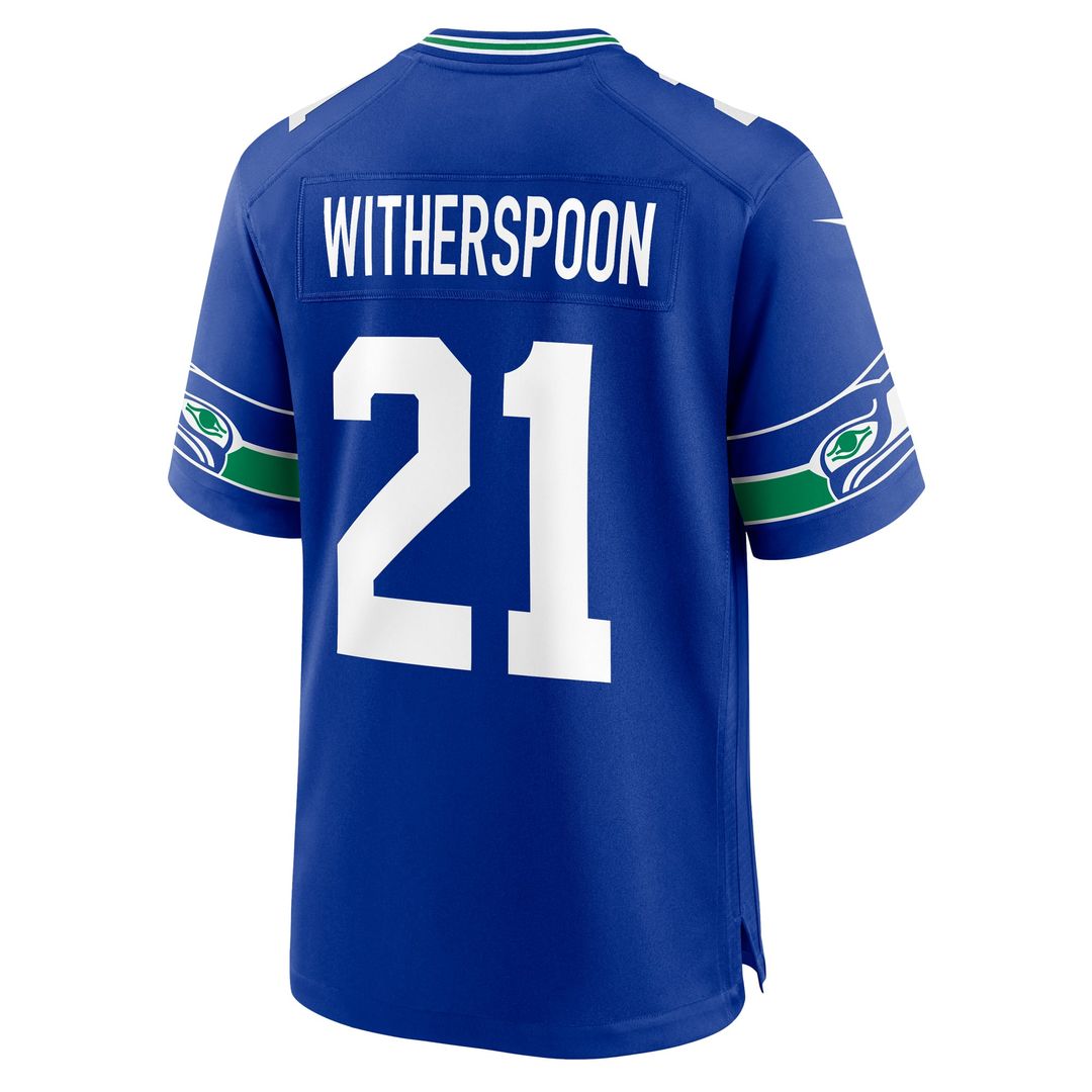 Devon Witherspoon Seattle Seahawks Throwback Player Game Jersey - Royal