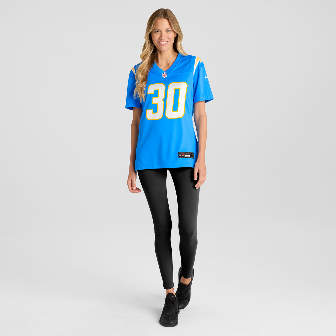 Alec Ingold Los Angeles Chargers Women's Team Game Jersey - Powder Blue