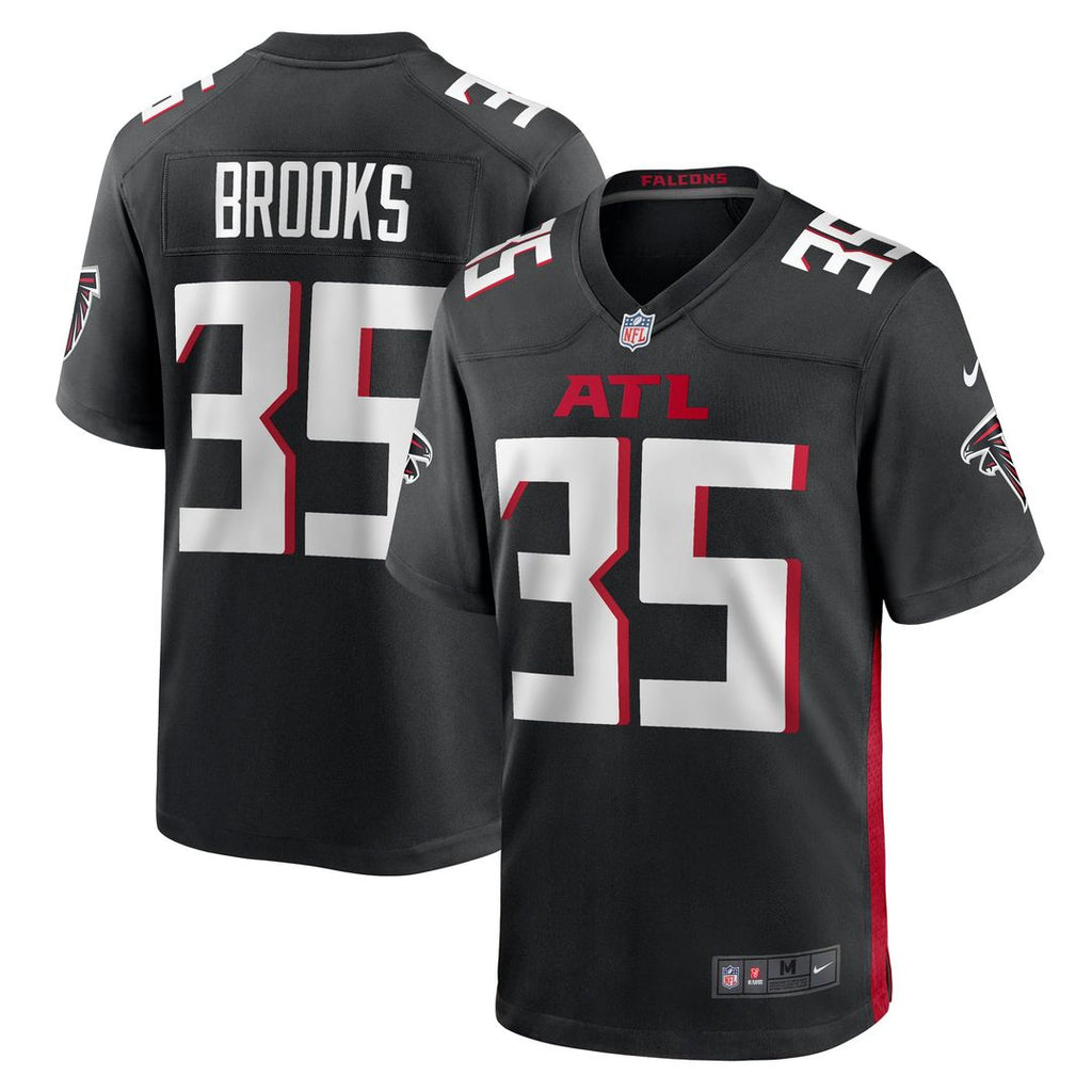 Natrone Brooks Atlanta Falcons Team Game Jersey - Black
