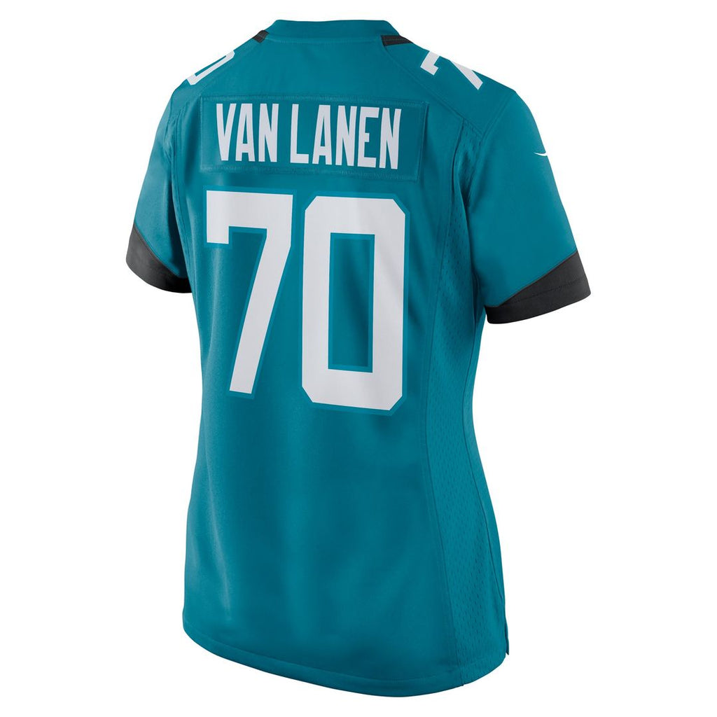 Cole Van Lanen Jacksonville Jaguars Women's Game Player Jersey - Teal